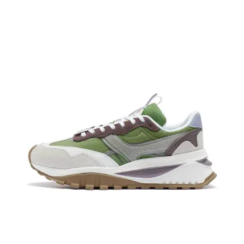 LiNing Fangyuan EVO Cushioning Breathable Low Top Running Shoes Women's Apple Green