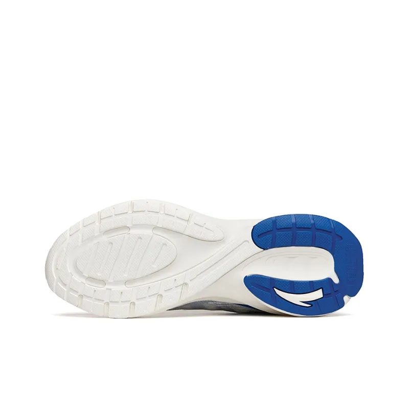 Anta Tron 1.5 Cushioned Slip Resistant Abrasion Resistant Breathable Low Top Running Shoes Men's White Blue-4