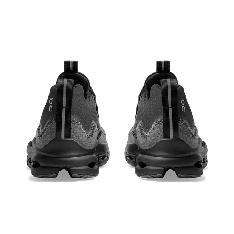 On Cloudaway Anti Slip Wear Resistant Breathable Coverage Support Low Top Running Shoes Women's Black Stone Gray-4