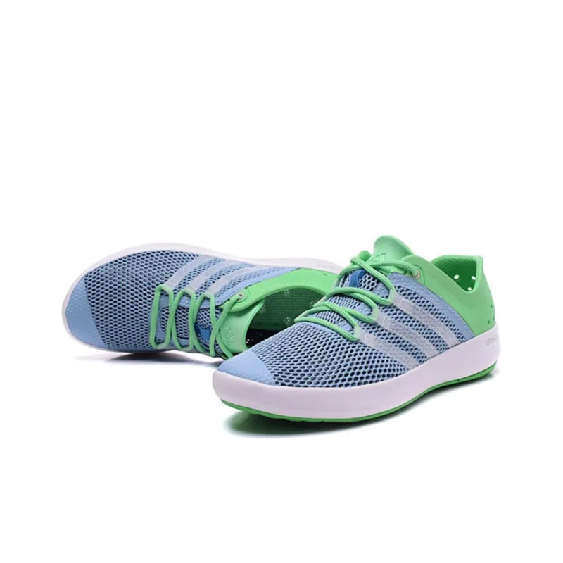Adidas Climacool BOAT PURE Slip-Resistant Low-Top Casual Shoes Men's Blue Green-1