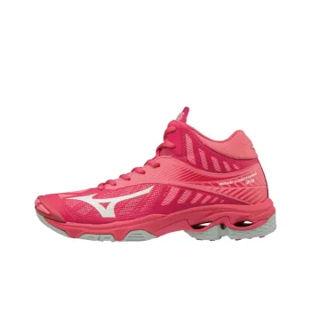 Mizuno Wave Lightning Z4 Durable Breathable Mid-Top Running Shoes Unisex Red White