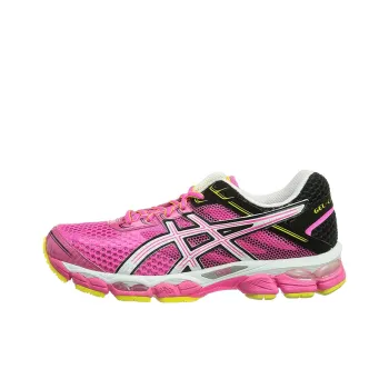 Asics Gel-Cumulus 15 Anti-Slip And Wear-Resistant Breathable Low-Top Running Shoes Women's Pink Yellow
