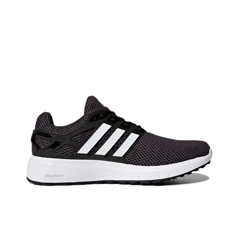 Adidas Energy Cloud Abrasion Resistant Coverage Low Top Running Shoes Men's Graphite Black-1