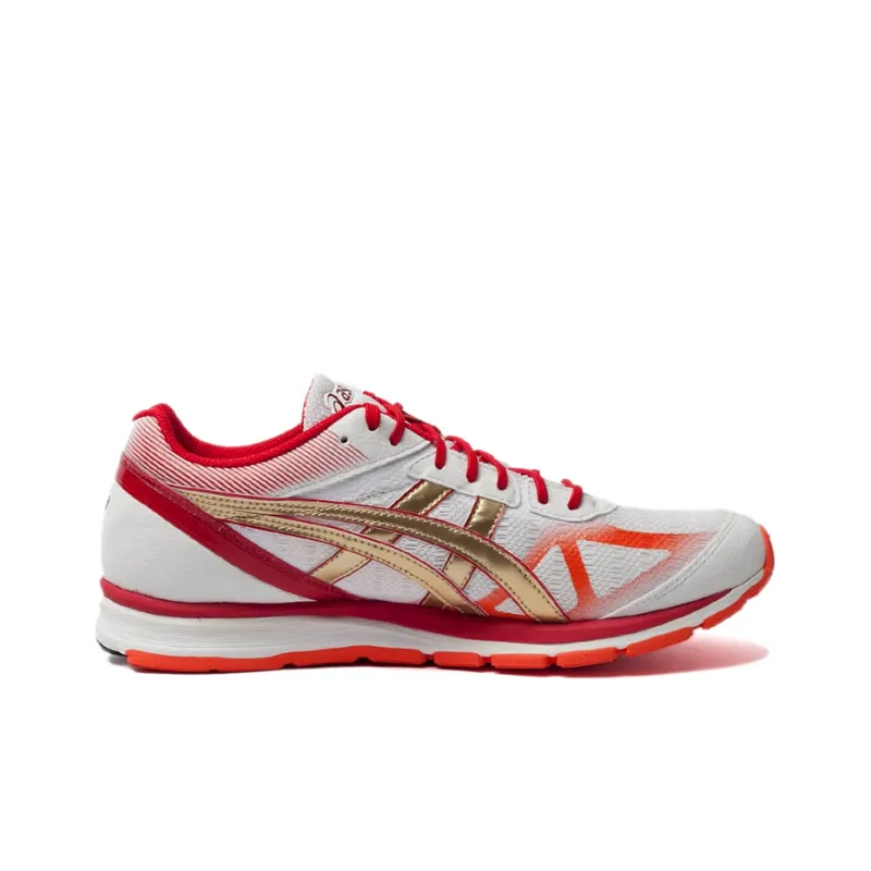 Asics Skysensor Glide 3 Anti-Slip And Wear-Resistant Breathable Low-Top Running Shoes Men's Red White Gold-1