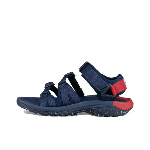 Teva Beach Sandals Men Navy Blue Red