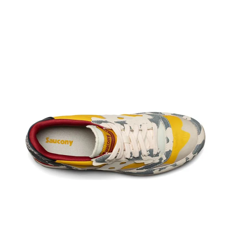 Saucony Jazz 81 Running Shoes Unisex Low-Top Yellow/Green/Red/White-3