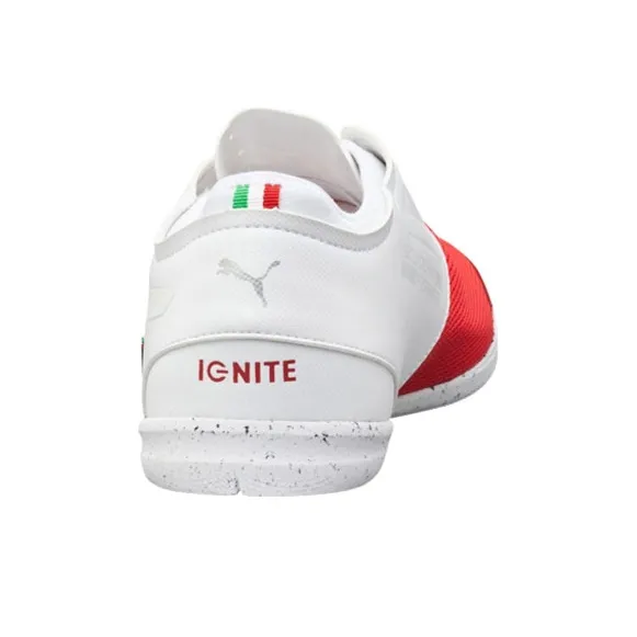 PUMA Ferrari Changer Ignite Slip-Resistant Breathable Low-Top Running Shoes Men's White Red-4