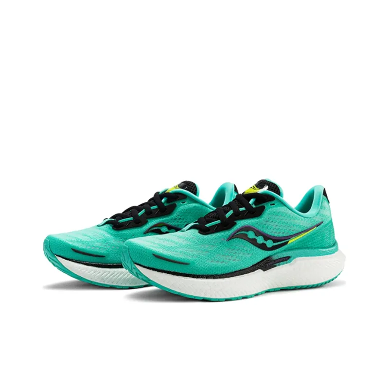 Saucony Triumph Low Top Running Shoes Women's Blue Black Green-2