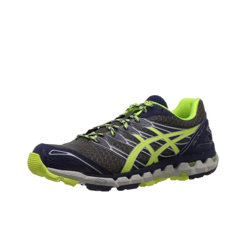 Asics Gel-Fuji Sensor 3 Running Shoes Men Low-Top Blue/Yellow