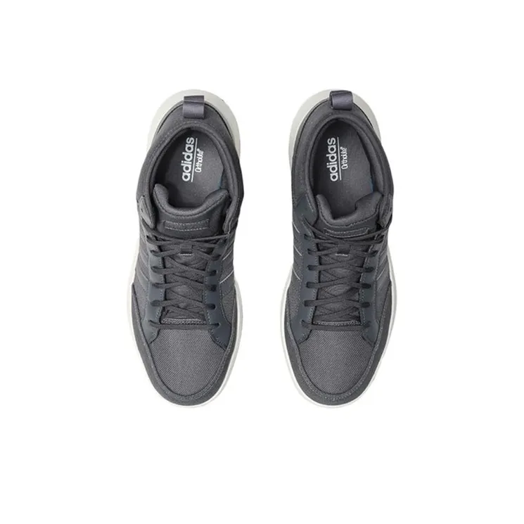 Adidas Court80s Mid Lightweight Cozy Casual Skateboarding Shoes Gray-2