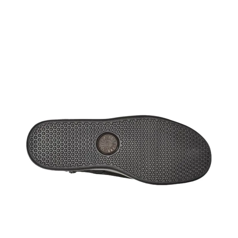 UGG Pismo Cowhide Zipper Skateboarding Shoes Black-5