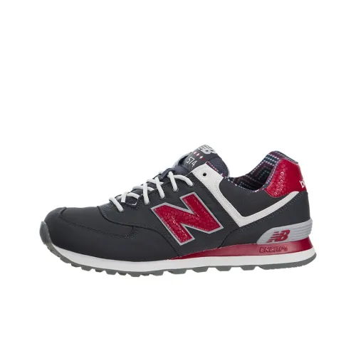 New Balance NB 574 Running Shoes Men Low-Top Gray/Red/White