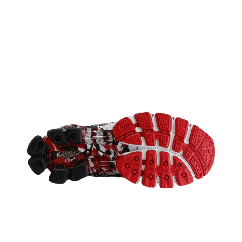 Asics Gel-Sendai 3 Gel-Sendai 3 Lightweight And Breathable Low-Top Running Shoes Men's Gray Red-2