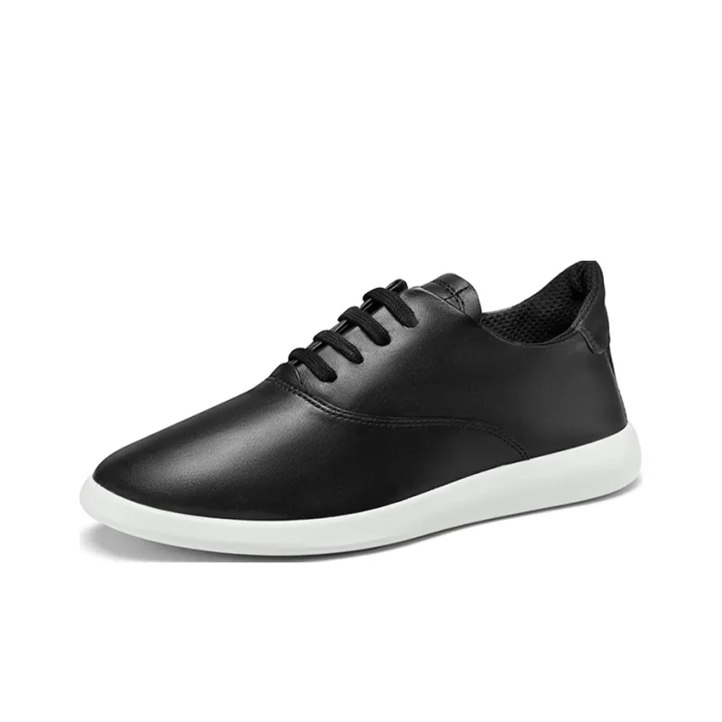 Ecco Skateboard Shoes Women's Low Top Black-1