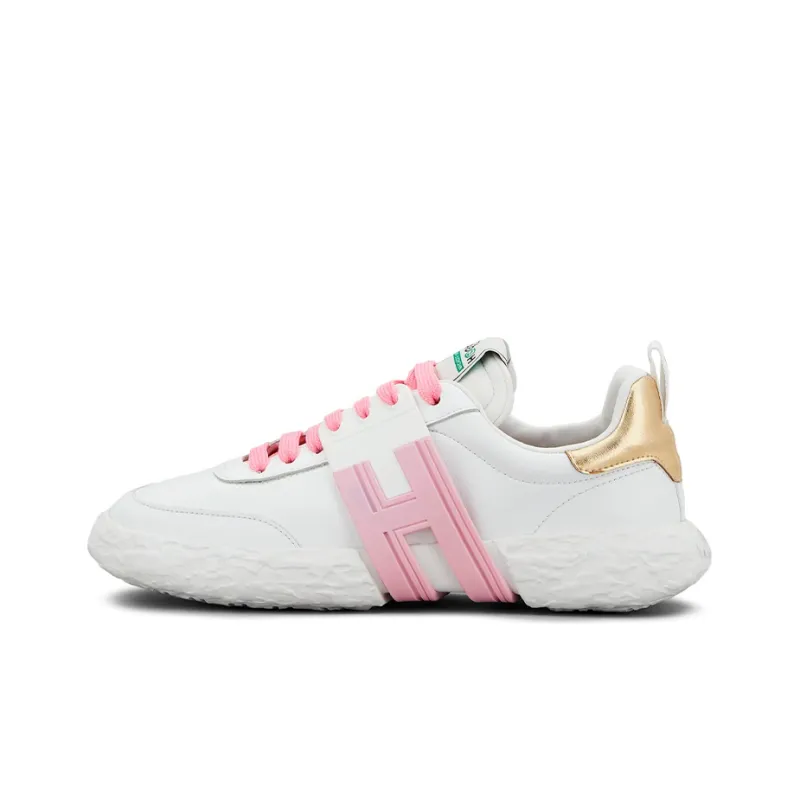 HOGAN Shock Absorbers With Slip Resistant And Abrasion Resistant Properties Low Top Casual Shoes Women's White-0