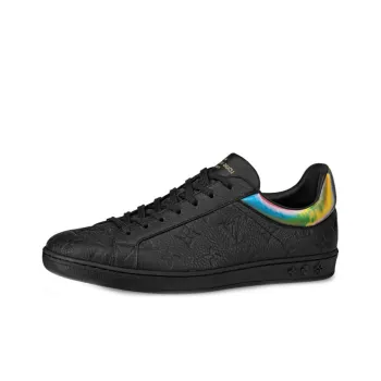 LOUIS VUITTON Luxembourg Stylish Skateboarding Shoes Men's Black