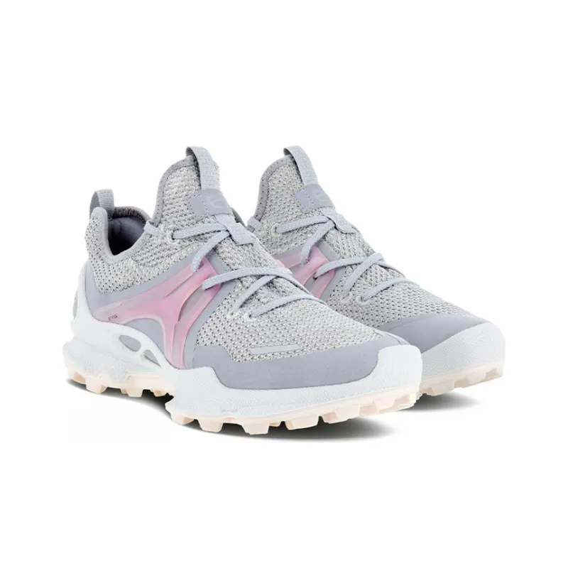 Ecco Biom C Trail Low Top Running Shoes Women's Silver Gray-2