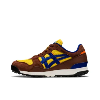 Onitsuka Tiger Horizonia Shoes 'Brown Chrome Yellow Prussian Blue'