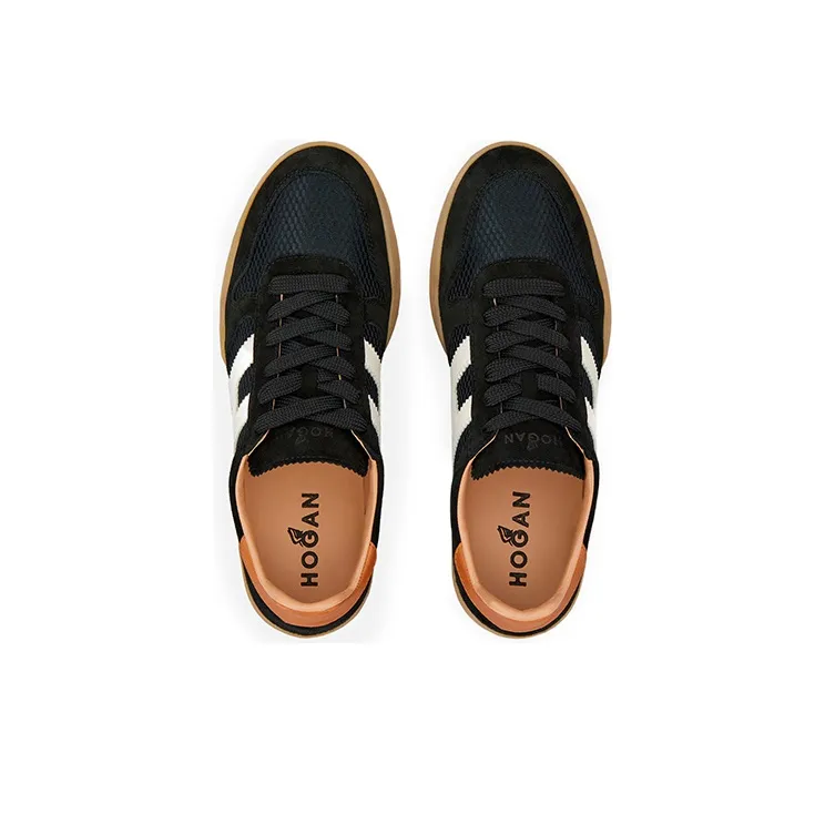 HOGAN H357 Stylish Skateboarding Shoes Women's Brown Black-2