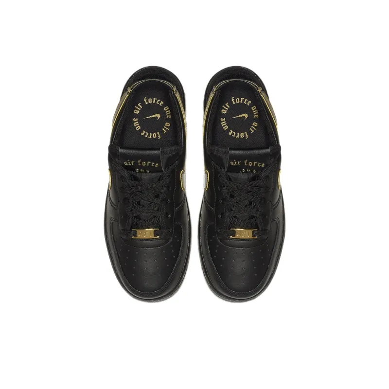 Nike Air Force 1 VTF Black Metallic Gold GS-3
