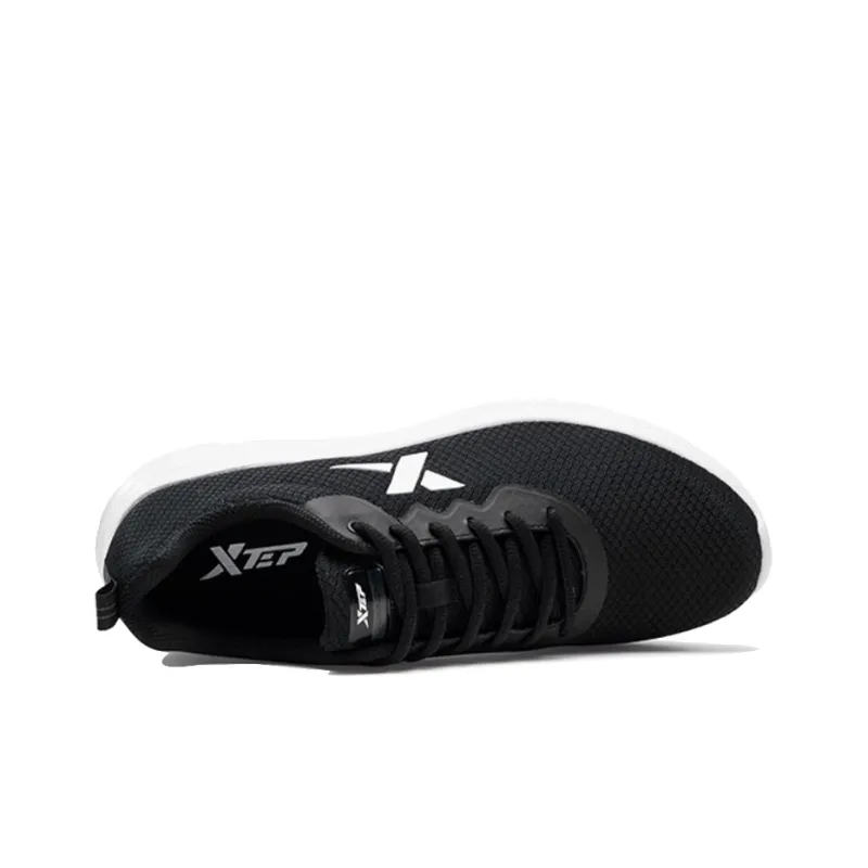 XTEP Feather Shock Absorbing, Non Slip, Wear Resistant, Breathable And Lightweight Low Top Running Shoes Men's Black-2