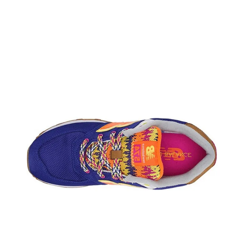 New Balance 574 Shoes For Blue/Orange Women's-2