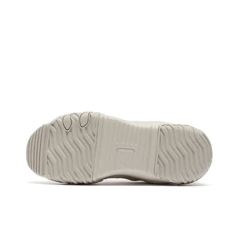 LiNing Cat Paw Lite Anti Slip And Wear Resistant Warm Low Top Running Shoes Women's Oat Gray-4