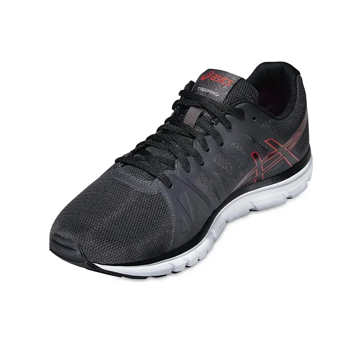 Asics Gel-Elate Tr Wear-Resistant Slip-Resistant Low-Top Running Shoes Men's Black Red-2