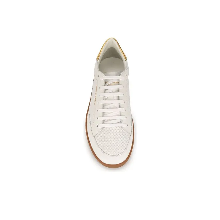 SAINT LAURENT Yves Low-Top Stylish Skateboarding Shoes Men's White Vintage Version-4