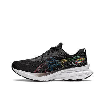 Asics Novablast 2 2 Cushioning Anti-Slip And Wear-Resistant Low-Top Running Shoes Women's Black White Multicolor