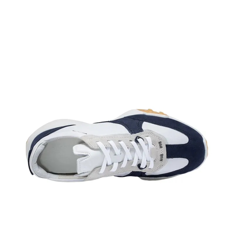 Ecco Slip Resistant And Abrasion Resistant Coverage Low Top Sports Casual Shoes Men's Blue White-3