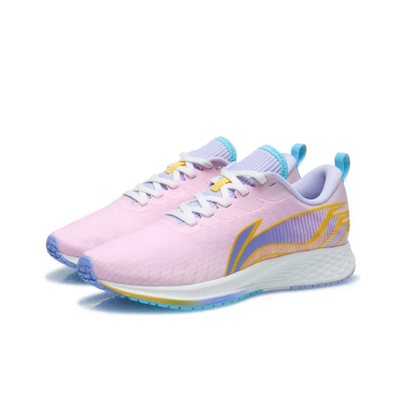 LiNing Cushioning Rebound Low Top Running Shoes Women's Peachy Pink-2