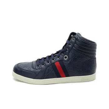 GUCCI GUCCIssima Leather High Top 'Black'