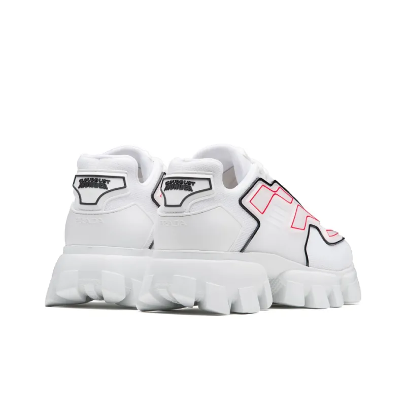 PRADA Cloudbust Thunder Knit 'White Red'-2