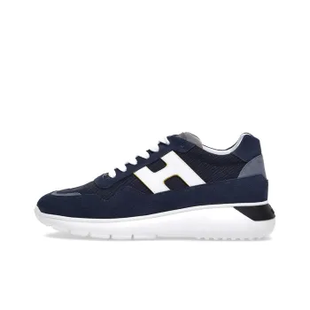 HOGAN Interactive³ Cushioning Anti Slip And Wear Resistant Low Top Casual Shoes Men's Blue