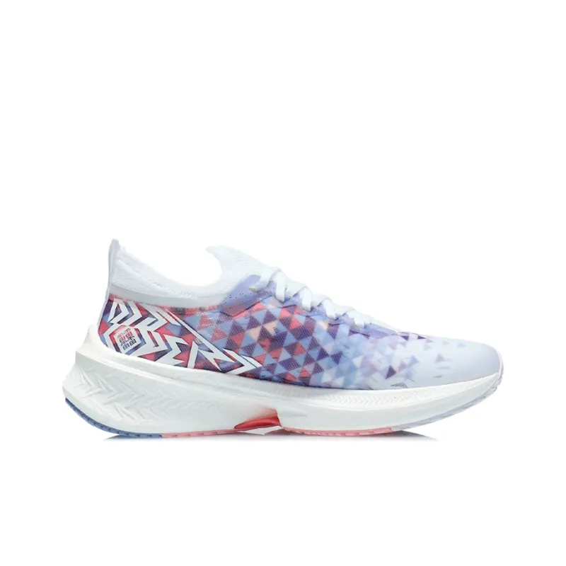 LiNing Feidian Discovery Breathable And Resilient Low-Top Running Shoes Women's White Blue-1