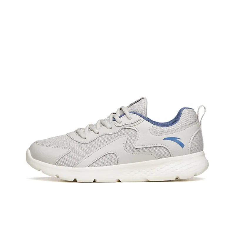 Anta Running Collection Cushioning Anti Slip And Wear Resistant Low Top Running Shoes Men's Gray Blue Multicolor-0