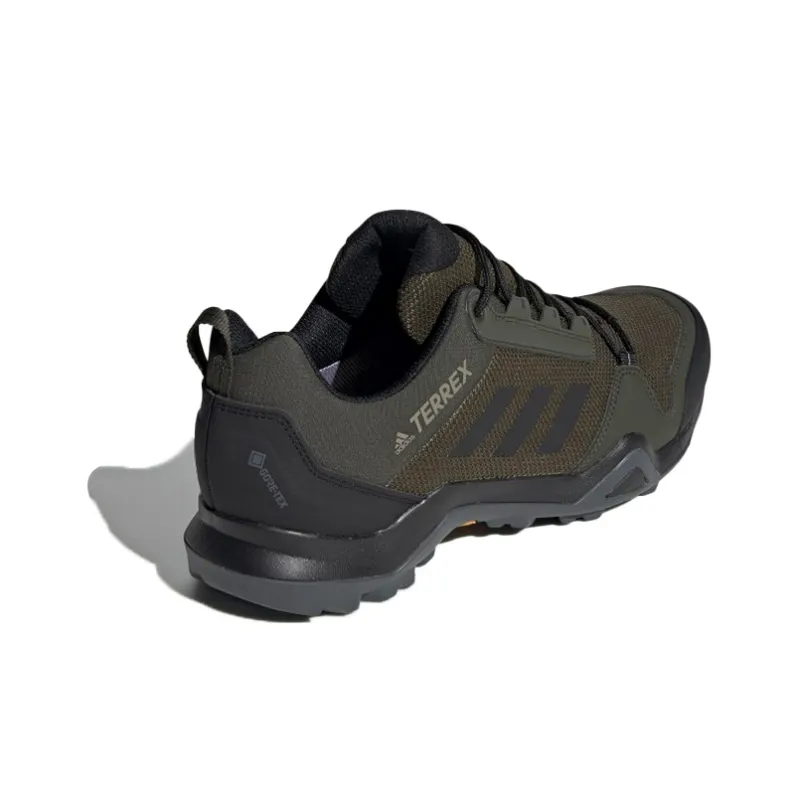 Adidas Terrex AX3 GTX Anti Slip Wear Resistant Low Top Outdoor Shoes Men's Green Black-3