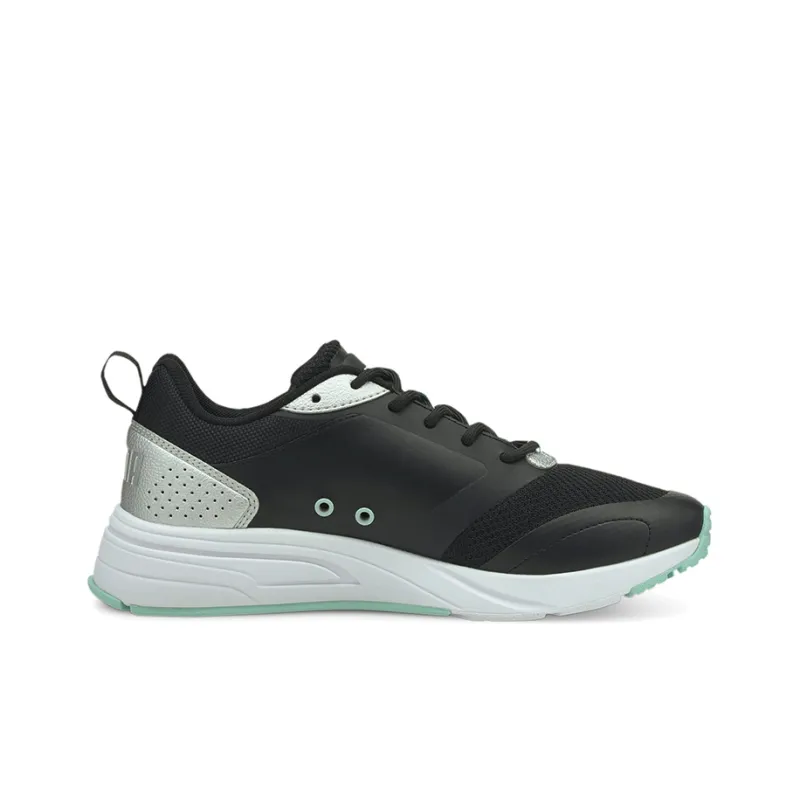PUMA Avionic Metallic Pop Cushioning Anti-Slip And Wear-Resistant Low-Top Running Shoes Women's Black Blue Silver-1