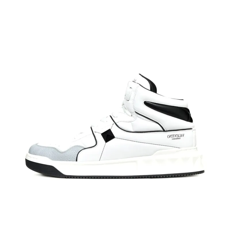 Valentino Garavani One Stud Mid Top Sneakers-0