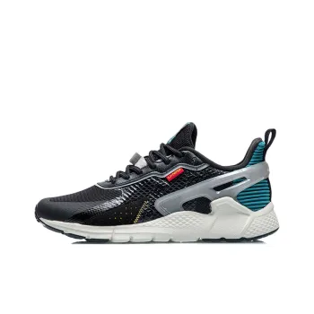 LiNing Mafia Reflective Low-Top Running Shoes Men's Black Blue