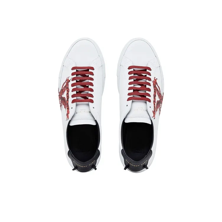 Givenchy Low Top Stylish Skateboarding Shoes Men's White-4