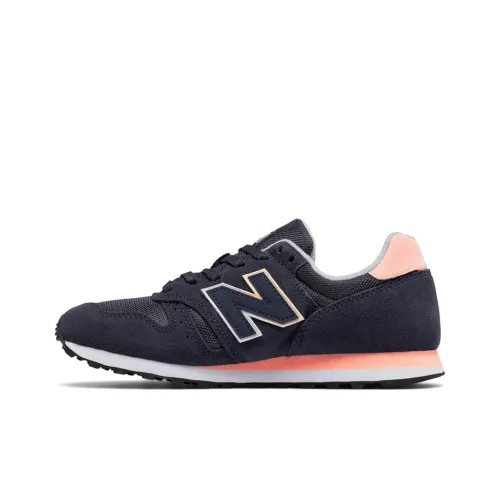 New Balance NB 373 Running Shoes Women's Low-Top Navy Blue/Pink/White