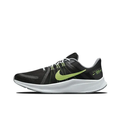 Nike Quest 4 Running Shoes Men Low-Top Black/White/Green