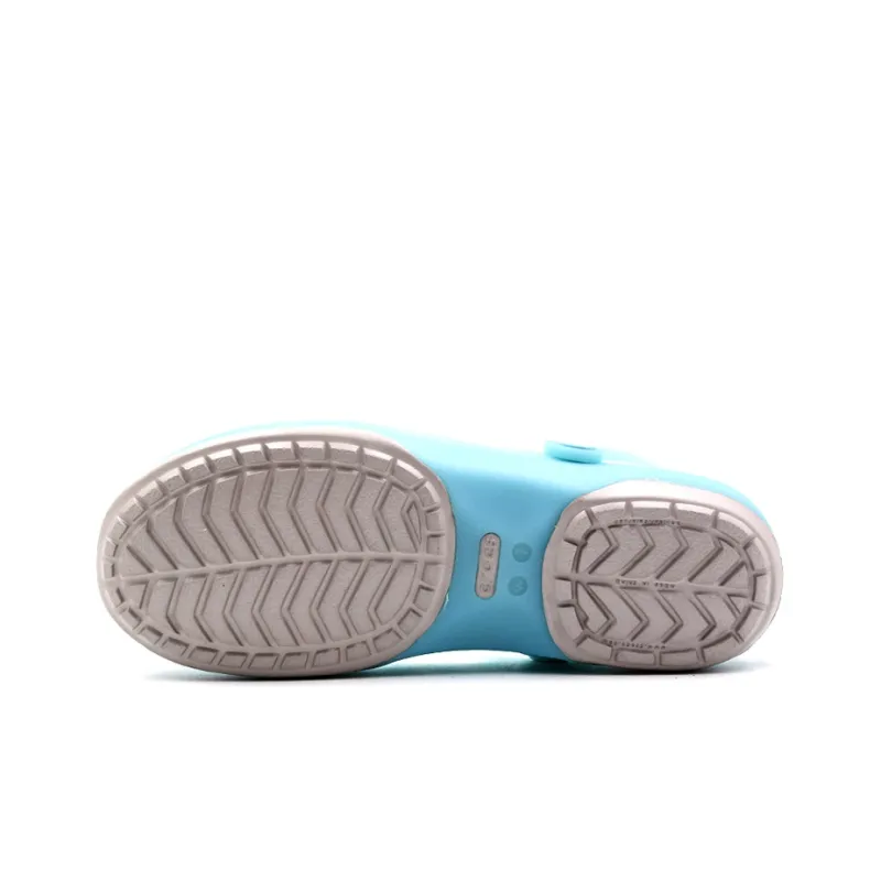 Crocs Ice Blue Sandals 'Blue Gold' Women's-3