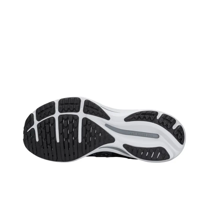 Mizuno Wave Rider 25 Waveknit 'Black Grey'-4