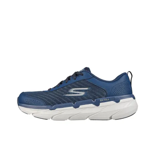 Skechers Max Cushioning Running Shoes Men Low-Top Blue