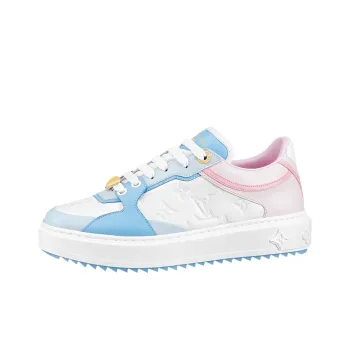 LOUIS VUITTON Time Out Sneakers 'White Monogram With Blue Pink' Women's