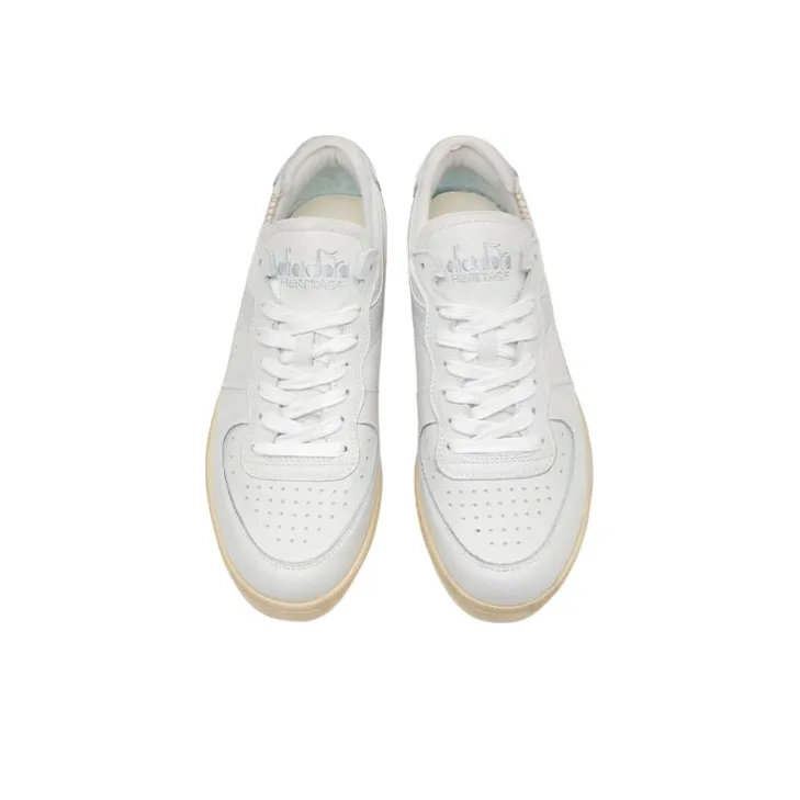 diadora Mi Basket Row Cut 'White Dawn Blue'-2