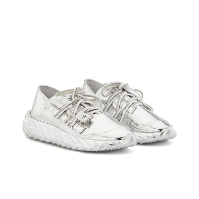 Giuseppe Zanotti/GZ Urchin Cushioning, Abrasion Resistant, Breathable, Lightweight Low Top Casual Shoes Men's Silver-1
